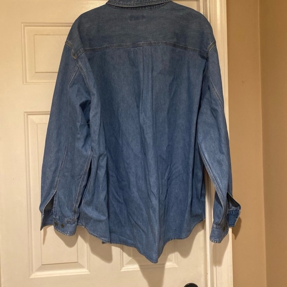 Carhartt Blue Heavy Denim Button Down Shirt Men’s Size 2XL(See Photos For Flaws) - Picture 5 of 7